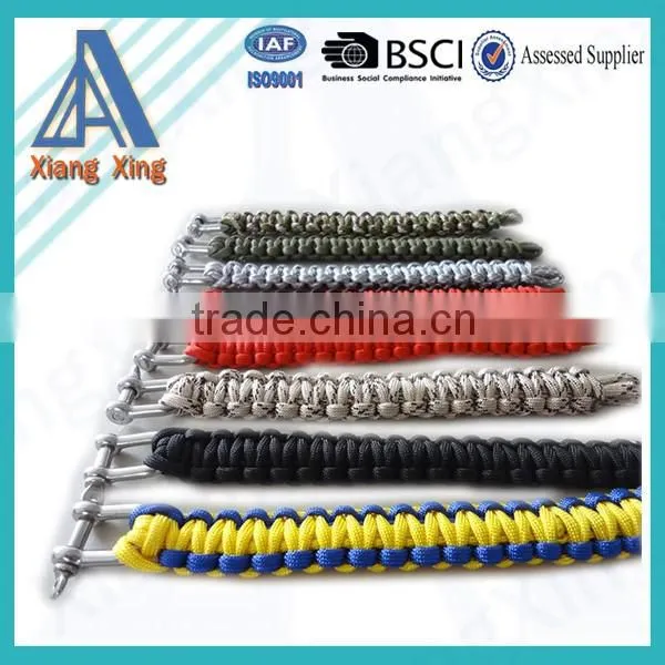 Wholesale High Quality Multi-Color Survival 550 Paracord Bracelet With Logo