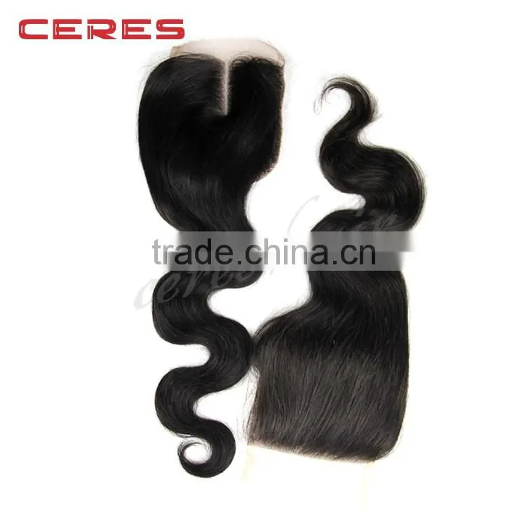 ceres-wig virgin indian hair wet and wavy closure, ear to ear lace frontal closure factory price