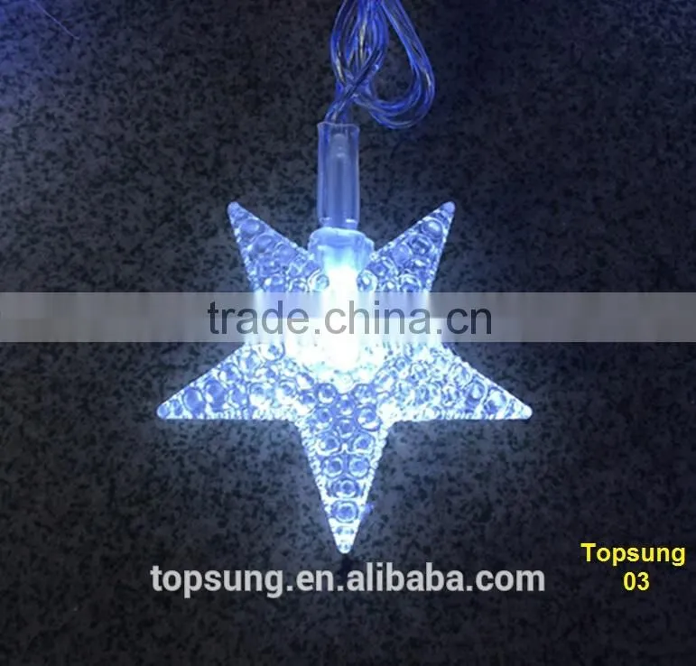 Strong PVC 68 leds white outdoor string lighting for outdoor