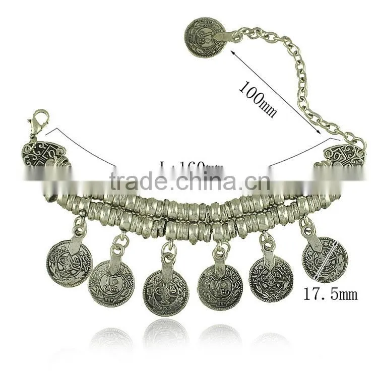 coin wholesale fashion jewelry set, necklace jewelry set