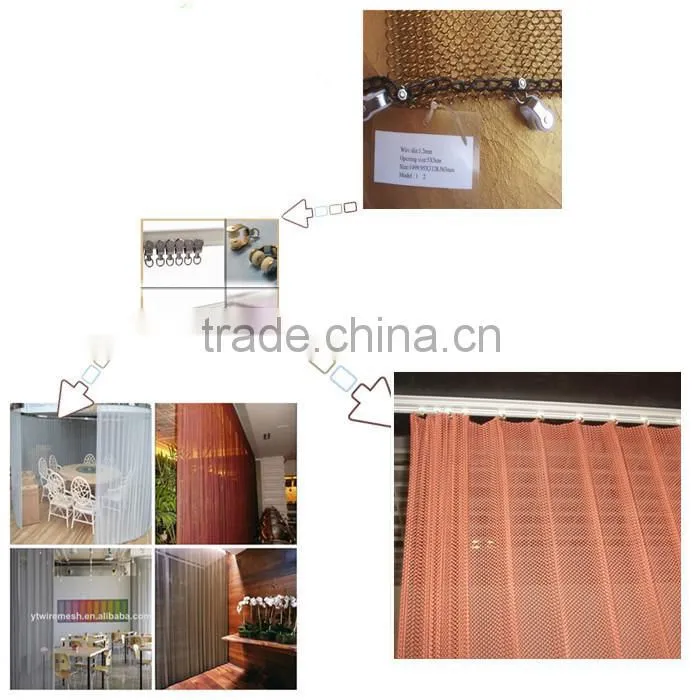 China Factory metallic decorative wire mesh (100% manufactory)