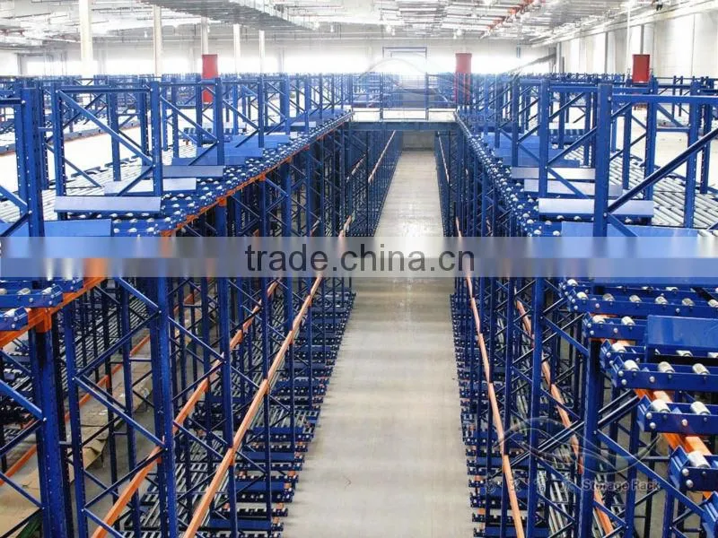 Gravity pallet racking/storage stacking rack