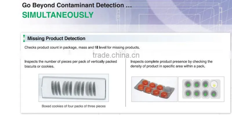 Industrial X-ray machine for detect foreign matter in food industry