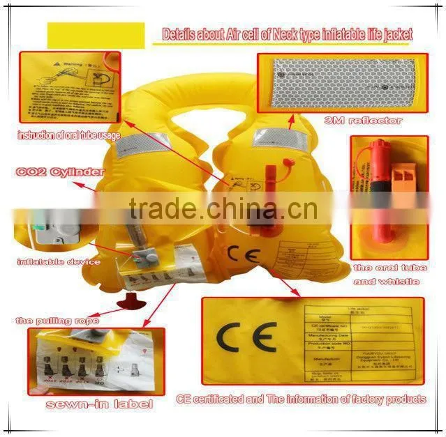 OEM service top quality 33g co2 cylinder inflatable life-jacket wholesale