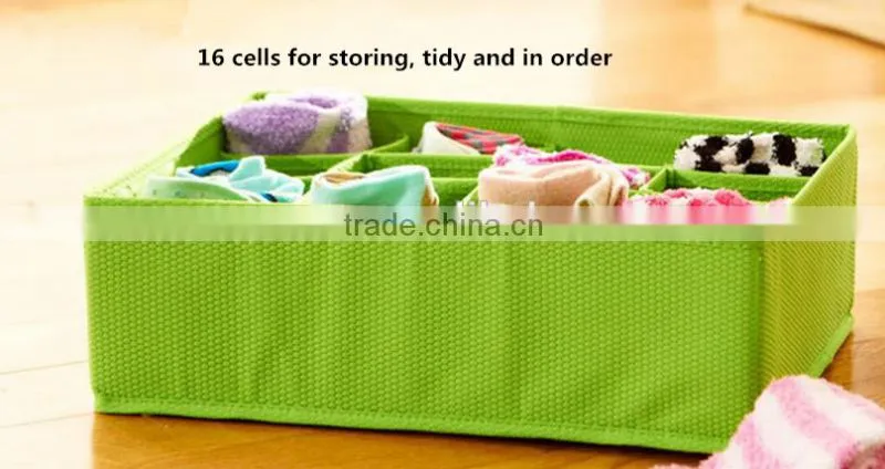 Bacteriostatic Folding Non-Woven Underware/Socks Organizer Box Socks Storage Box