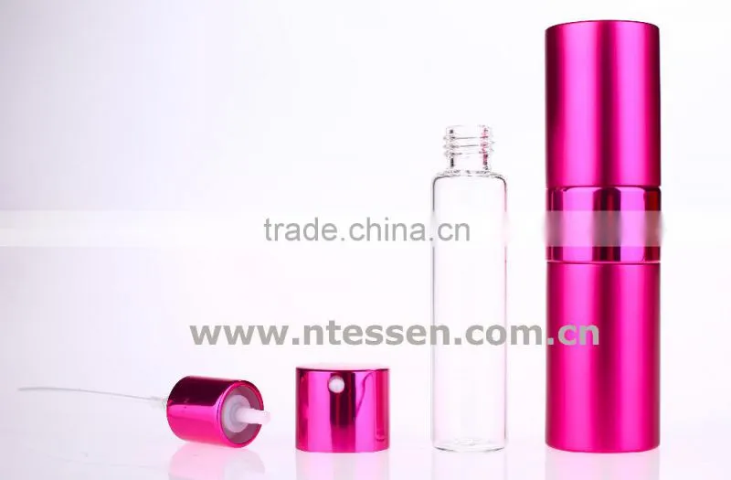 15ml Colorful Refillable Twist Up Aluminium Perfume Atomizer
