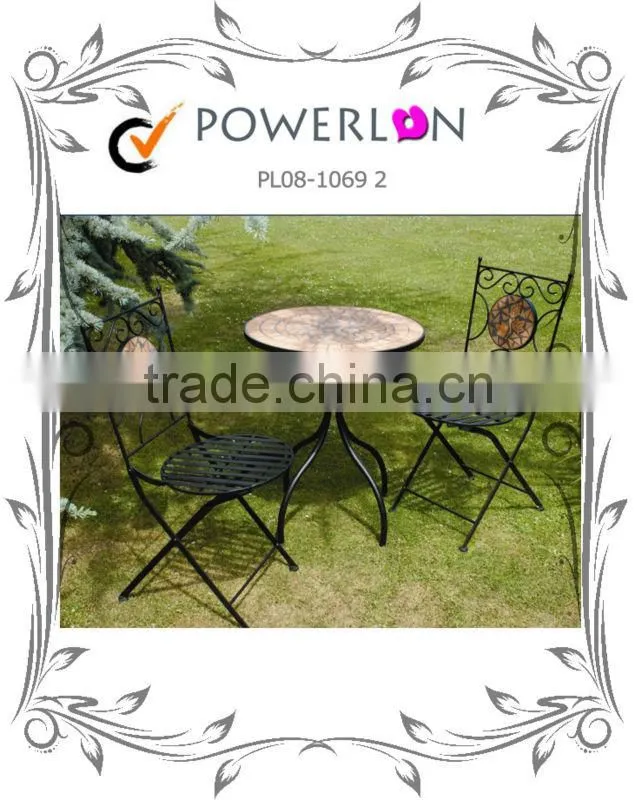 Decent Wooden Metal Folding Patio Furniture