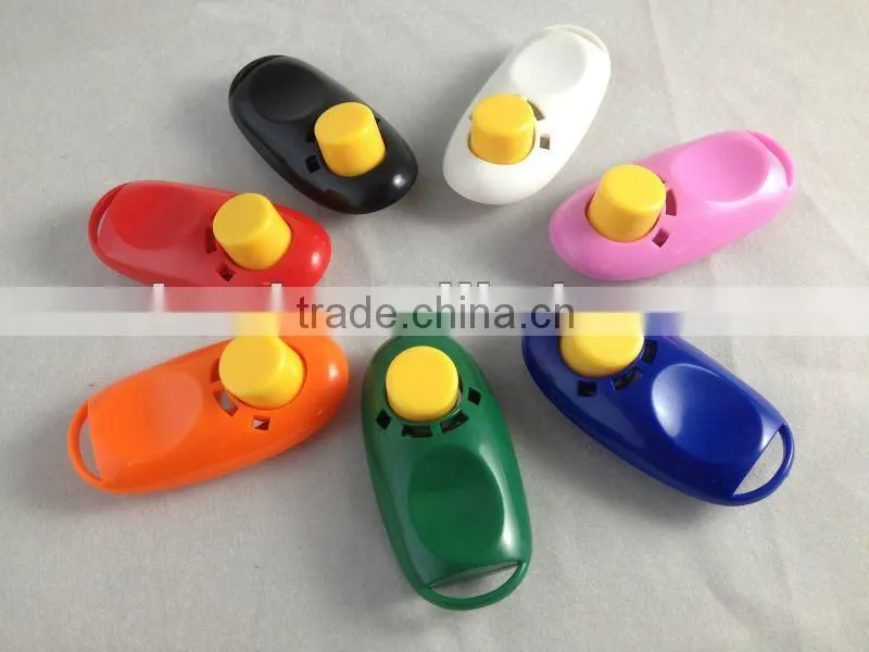 Pets plastic i-click training clicker play toy with customed logo printing
