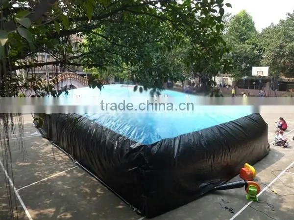 Blue and black color inflatable air bag/ inflatable stunt jump bag with high quality
