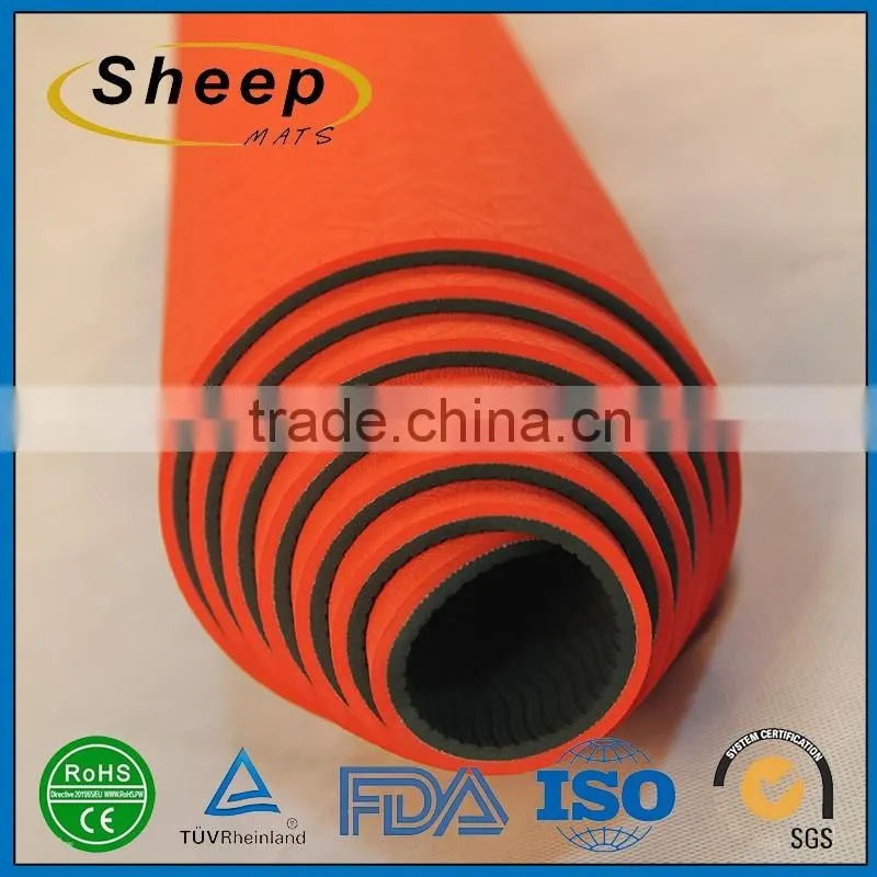 Wholesale exercise fitness eco-friendly tpe material square yoga mat