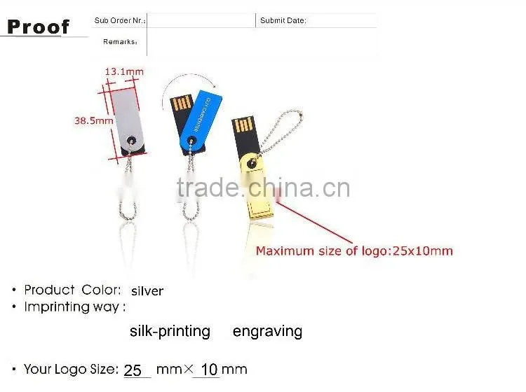 swivel usb pen drive 16gb mini usb flash drive 2.0 interface usb stick bulk cheap