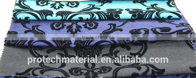 100% Polyester Sofa Fabric With Printing Flower F304
