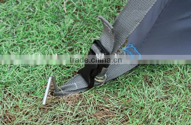3 person Double door fiberglass pole camping/travelling tent