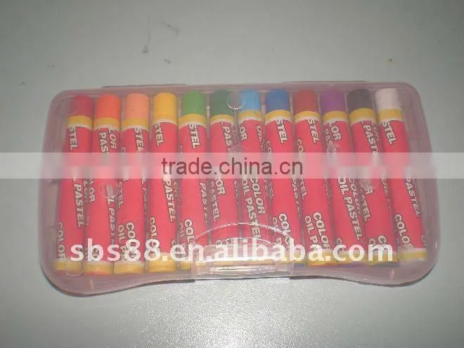 12 color oil pastel of cheap stationery school sets for kids