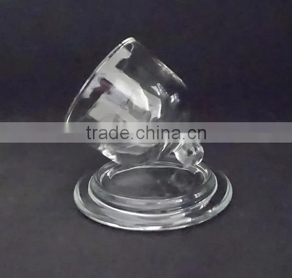 Bread/Cake/Cheese Glass Plate With Glass Cover