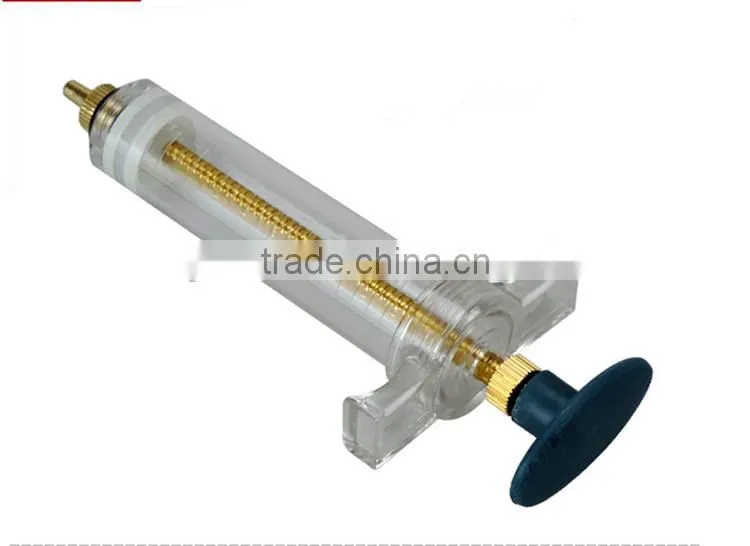 Professional fatory veterinary instruments injector plastic steel syringe