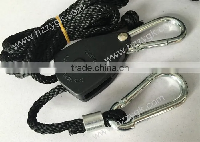 1/4" Rope Ratchet Tie Down / Trailer Belt Ratchet Tie Down / Quick Release Tie Down