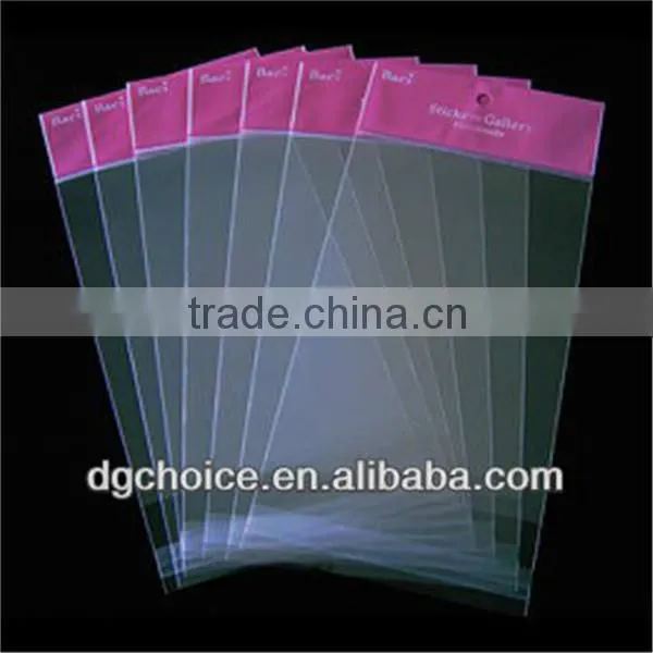 Lowest price China header bag custom printed hole punch