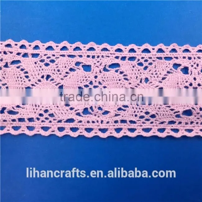 Wholesale High Quality H0789A Lace Ribbon,Crocheted Lace,100% Cotton Lace