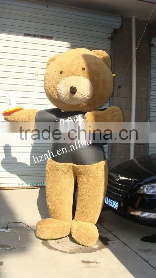 Inflatable Black Bear Cartoon Movable Model with Logo
