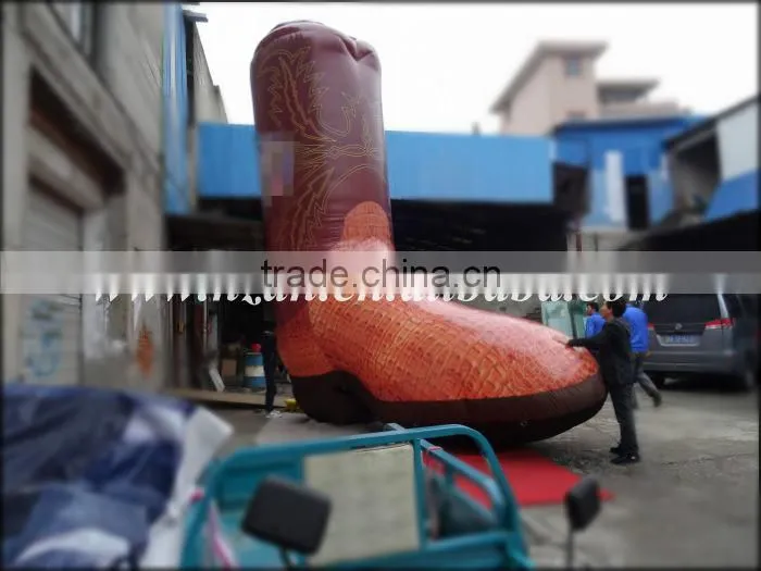 Big Inflatable Female Boots Model for Advertising Decoration