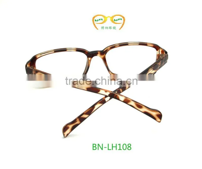 2015 high quality Leopard grain cheap half frame sexy reading glasses