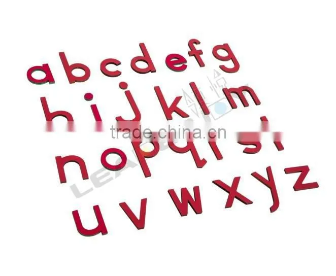 High quality montessori wooden small Moveable Alphabet