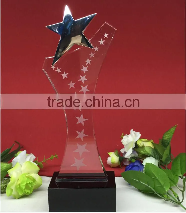 wholesale crystal clock with coustomer color engraved