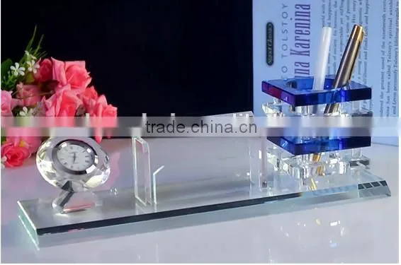 Transparent fancy popular sale crystal office set