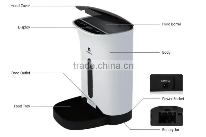 pet bowls & feeders type and dogs application food container automatic animal feed machine