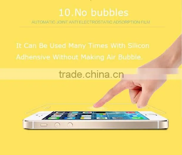 Smooth touch screen protective film for mobile phone,premium tempered glass film for iphone