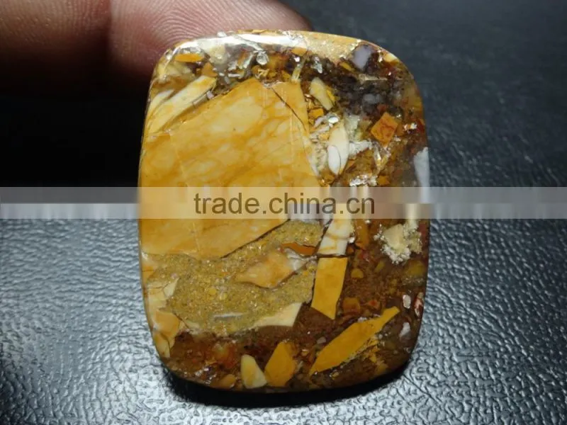 Exclusive Brasitait mokite pear cut cabochon gemstone
