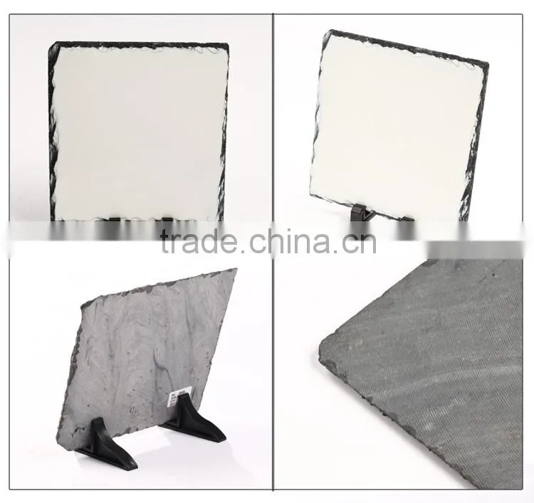 China wholesale nature customed blank semicircle sublimation sublimation rock slate photo