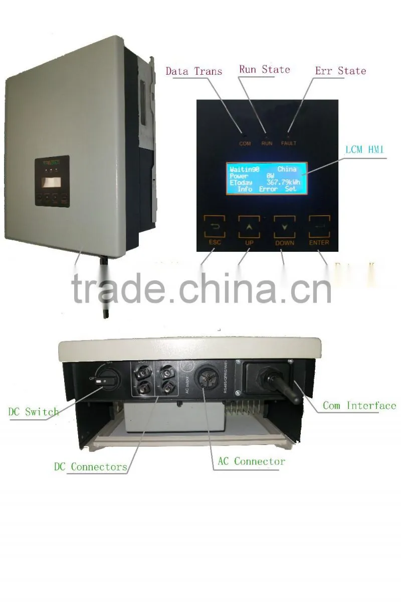 best price and high quality 6kw solar inverter three phase output