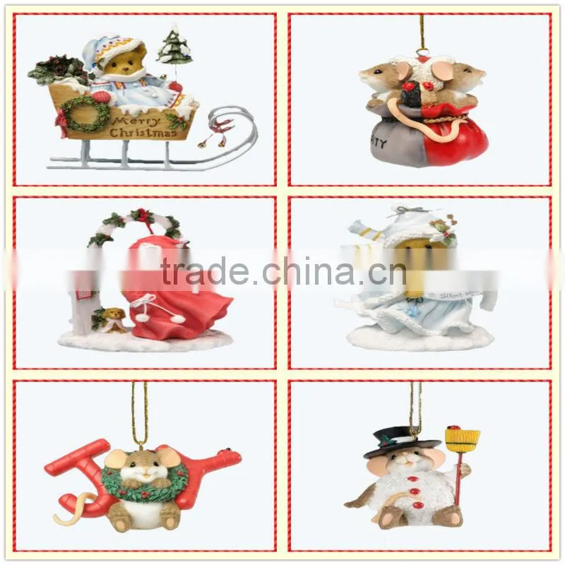 Funny snowman handmade resin christams tree christmas decor