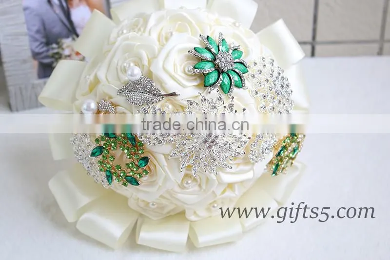 Elegant high end white wedding bouquets