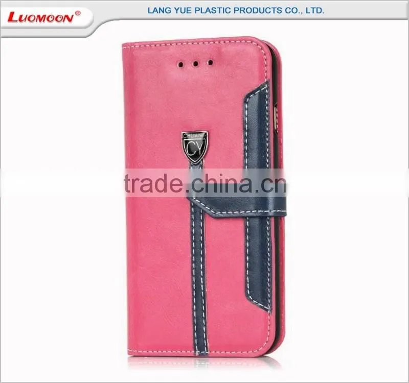 business mobile phone leather case for iphone 5 6 7 s plus