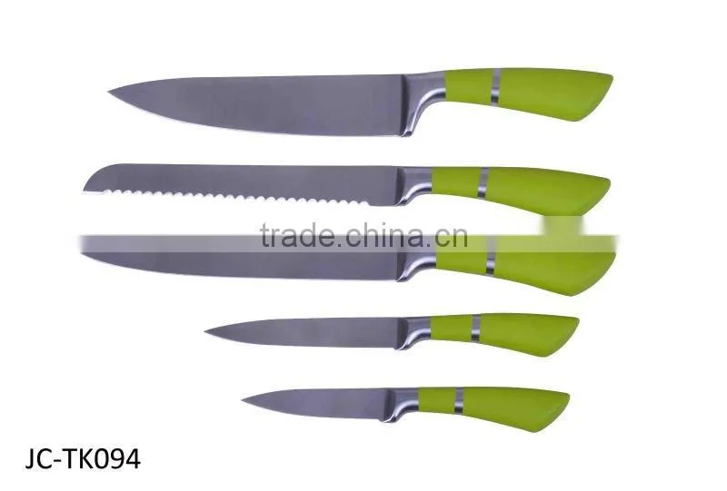 Luxury modern kitchen stainless steel knife set