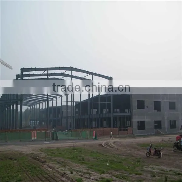 light steel structure workshop/ prefab light steel structurewarehouse with ISO 9001:2008