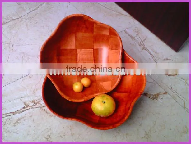 Wooden Salad Bowl,Sea star Shape,Pentagon Salad bowl