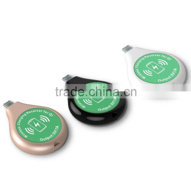 wholesale hot sale qi wireless charger receiver for galaxy s5 mini size