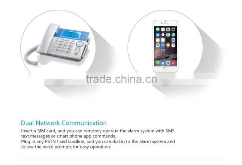 Forrinx supply touch screen pir motion phone call alarm home wireless security system dual net work with LED APP direct control
