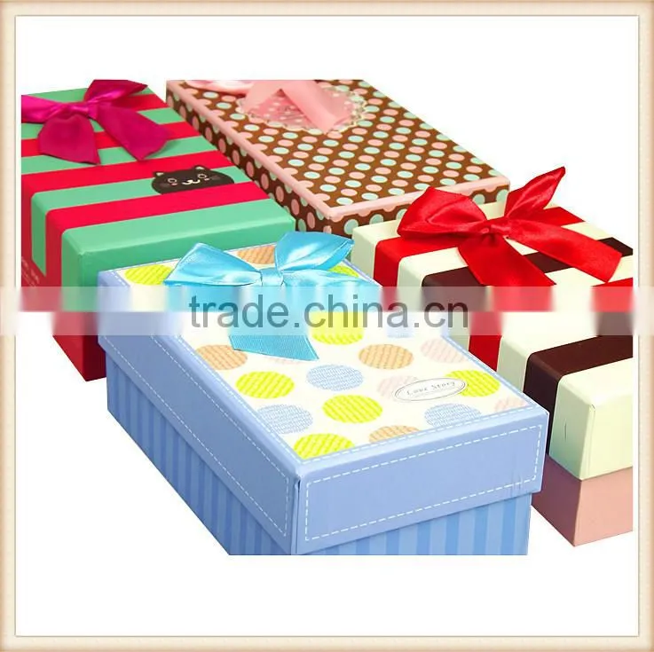 2015 Wholesale OEM CMYK printing paper Fancy packaging Gift box