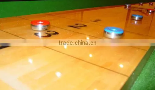 China supply pure wooden shuffleboard game machine