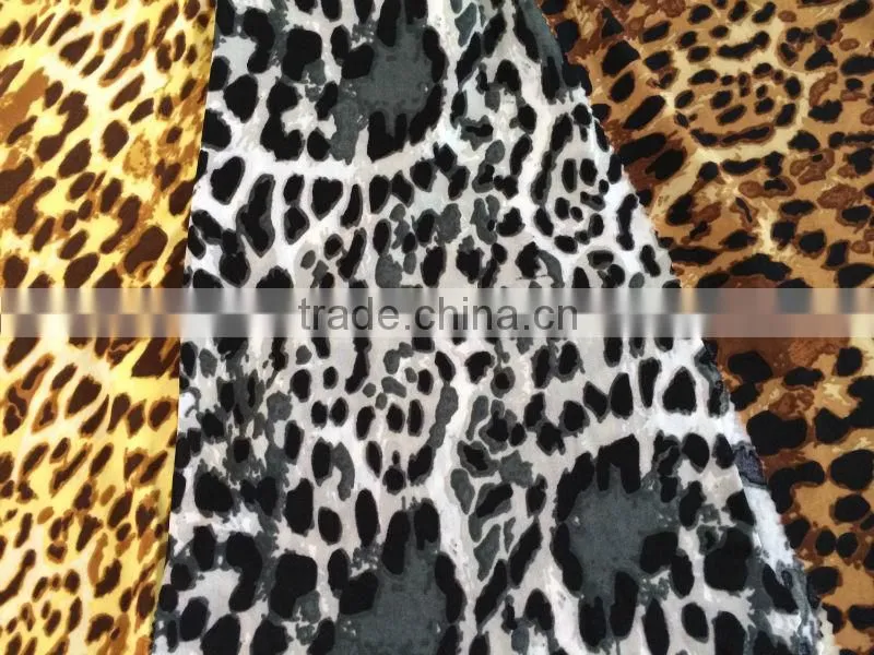 2014 new design FDY print spandex single jersey knitted fabirc