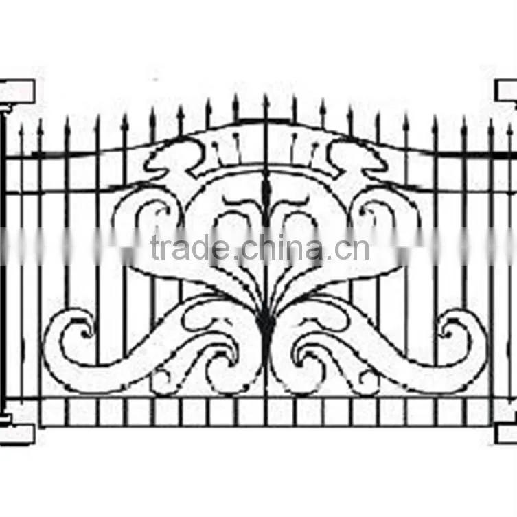 Decorative iron fecing