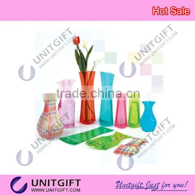 Foldable PVC vase