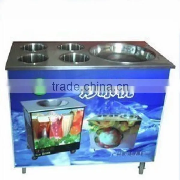 flat pan fried ice cream machine