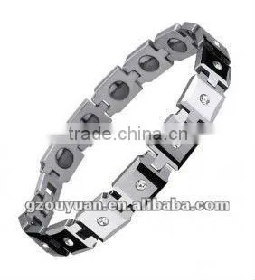 Square design high polished beautiful tungsten bracelet