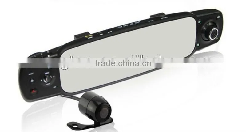 3 Cameras HD720P Rear-View Mirror car dvr camera